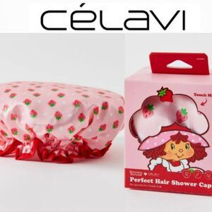 Celavi X Strawberry Shortcake Perfect Hair Shower Cap